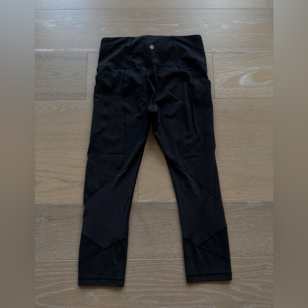 Lululemon Women’s Pace Rival High Rise Crop Leggings Size 6 Black - Picture 7 of 10